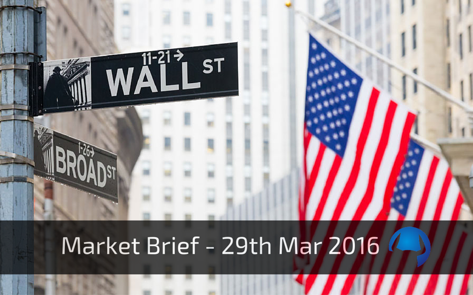 Read more about the article Market Brief – Tuesday 29th Mar 2016