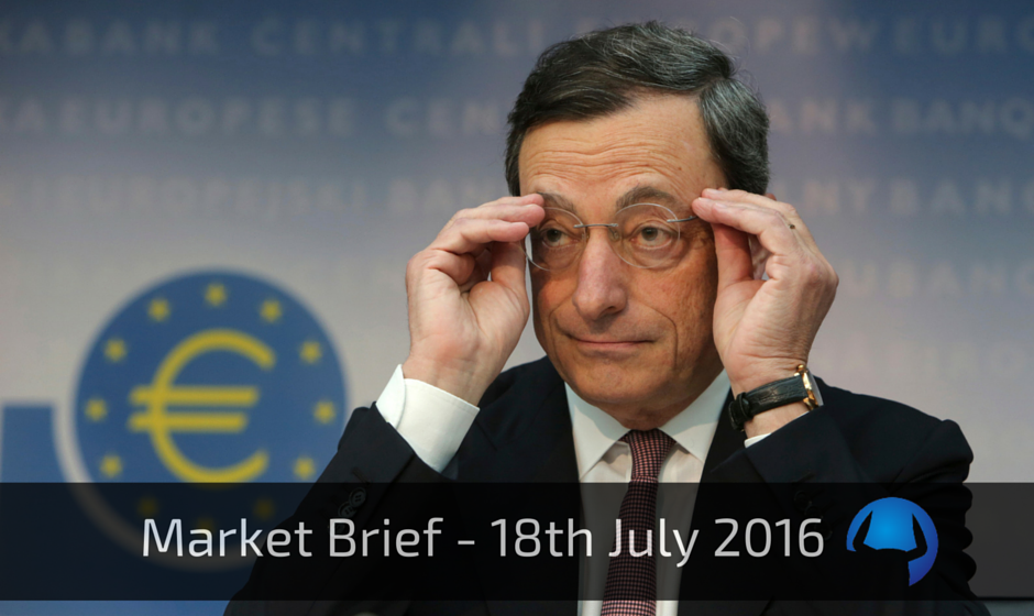 Read more about the article Market Brief – Monday 18th July 2016