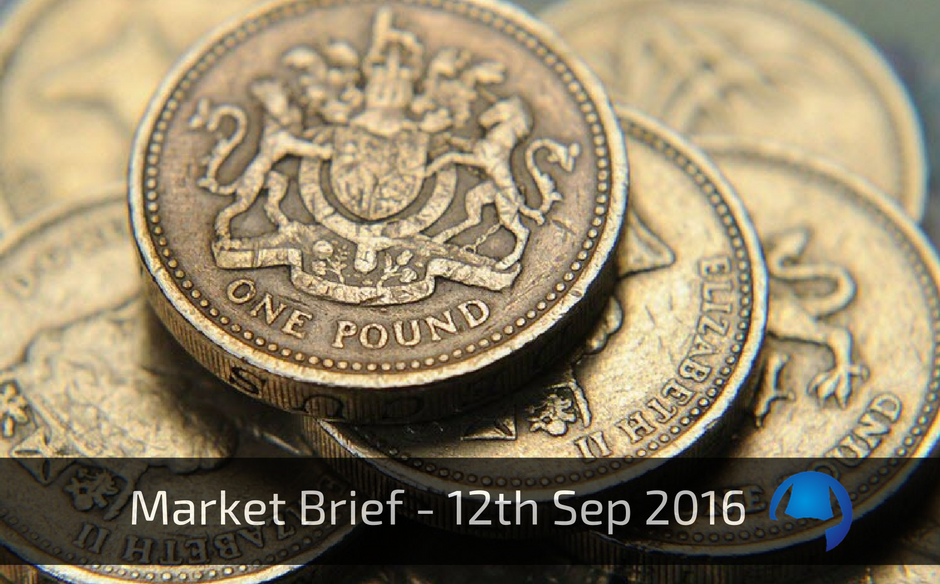 Read more about the article Market Brief – Monday 12th September 2016