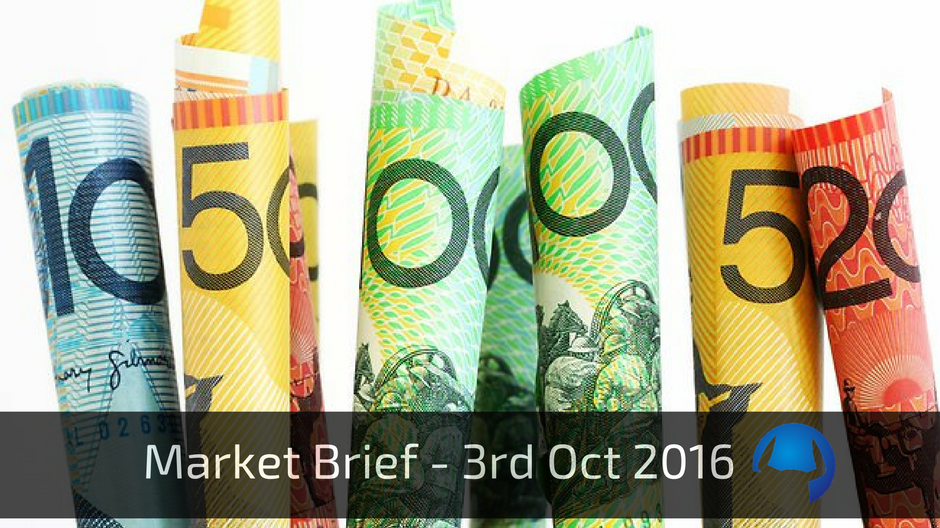 Read more about the article Market Brief – Monday 3rd October 2016