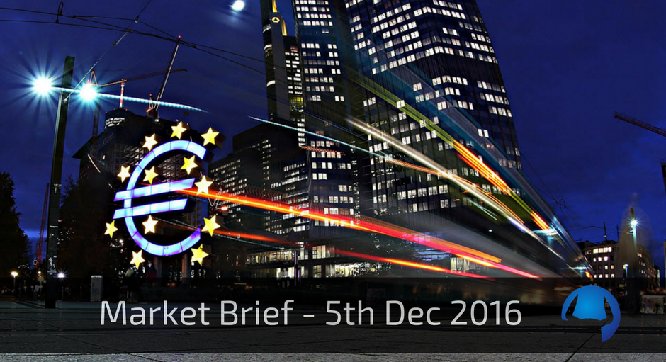 Read more about the article Market Brief – Monday 5th December 2016