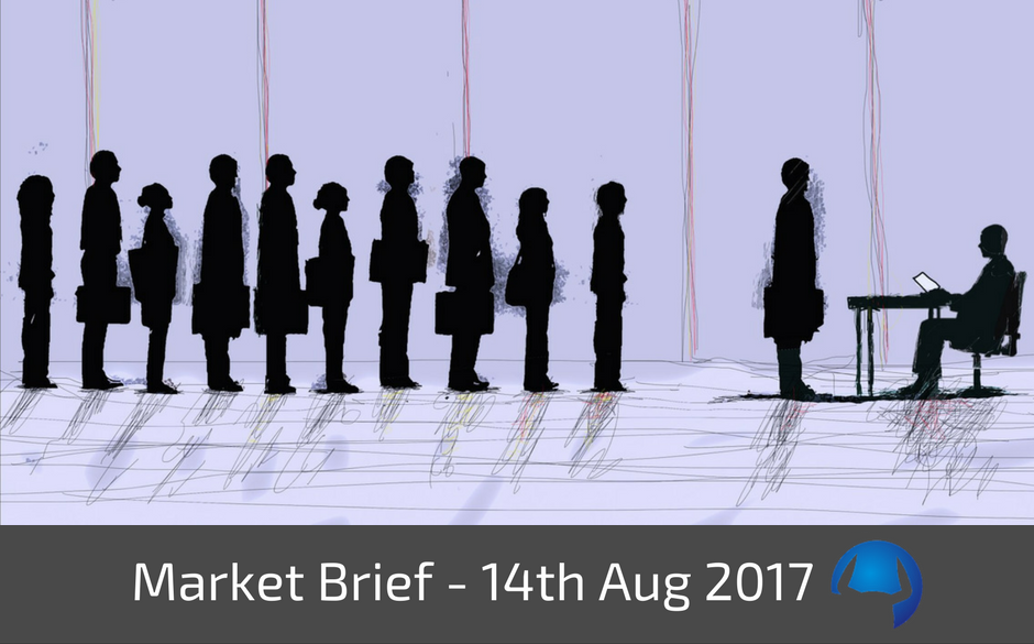 Read more about the article Market Brief – Monday 14th August 2017