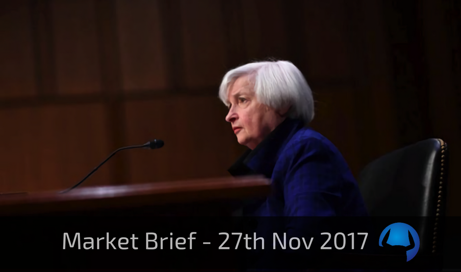 Read more about the article Market Brief – Monday 27th November 2017