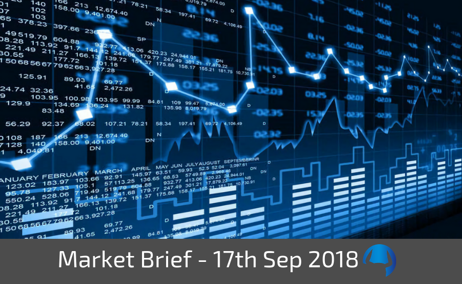 Read more about the article Market Brief – Monday 17th September 2018