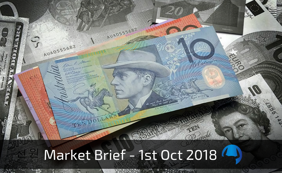 Read more about the article Market Brief – Monday 1st October 2018