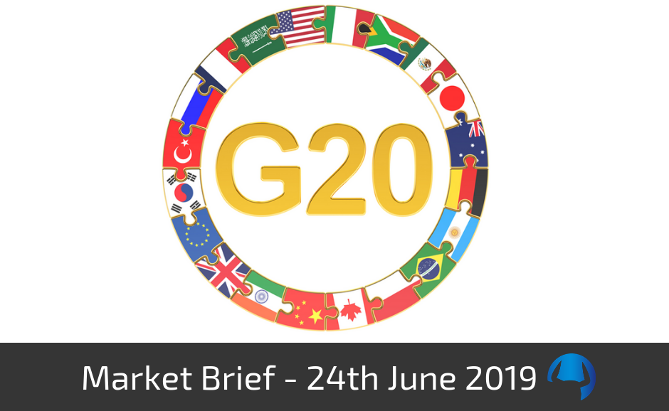 Read more about the article Market Brief – Monday 24th June 2019