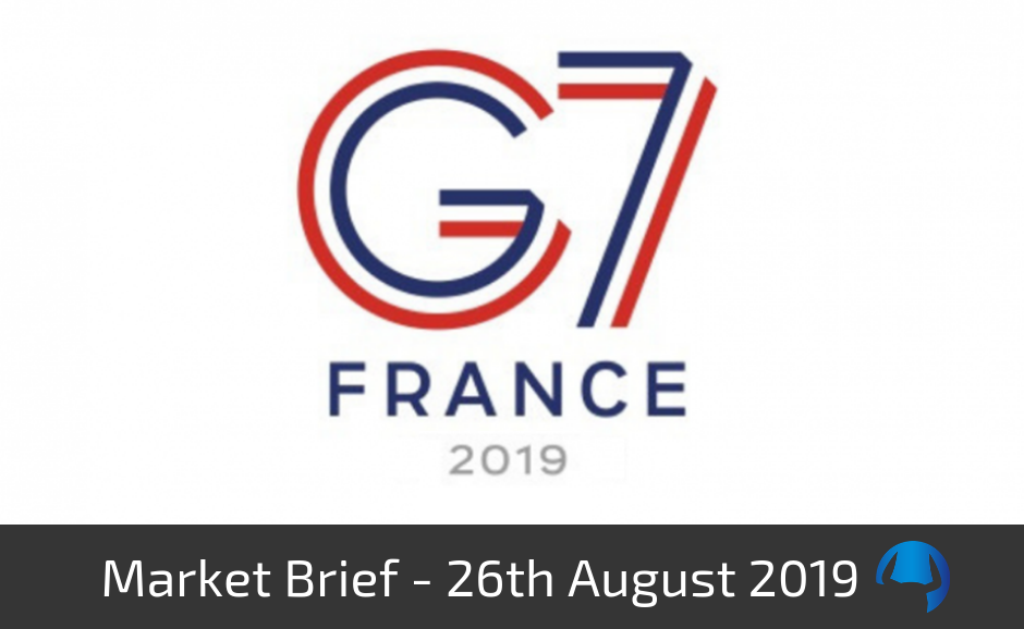 Read more about the article Market Brief – Monday 26th August 2019