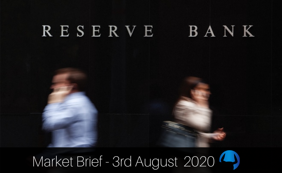 Read more about the article Market Brief – Monday 3rd August 2020